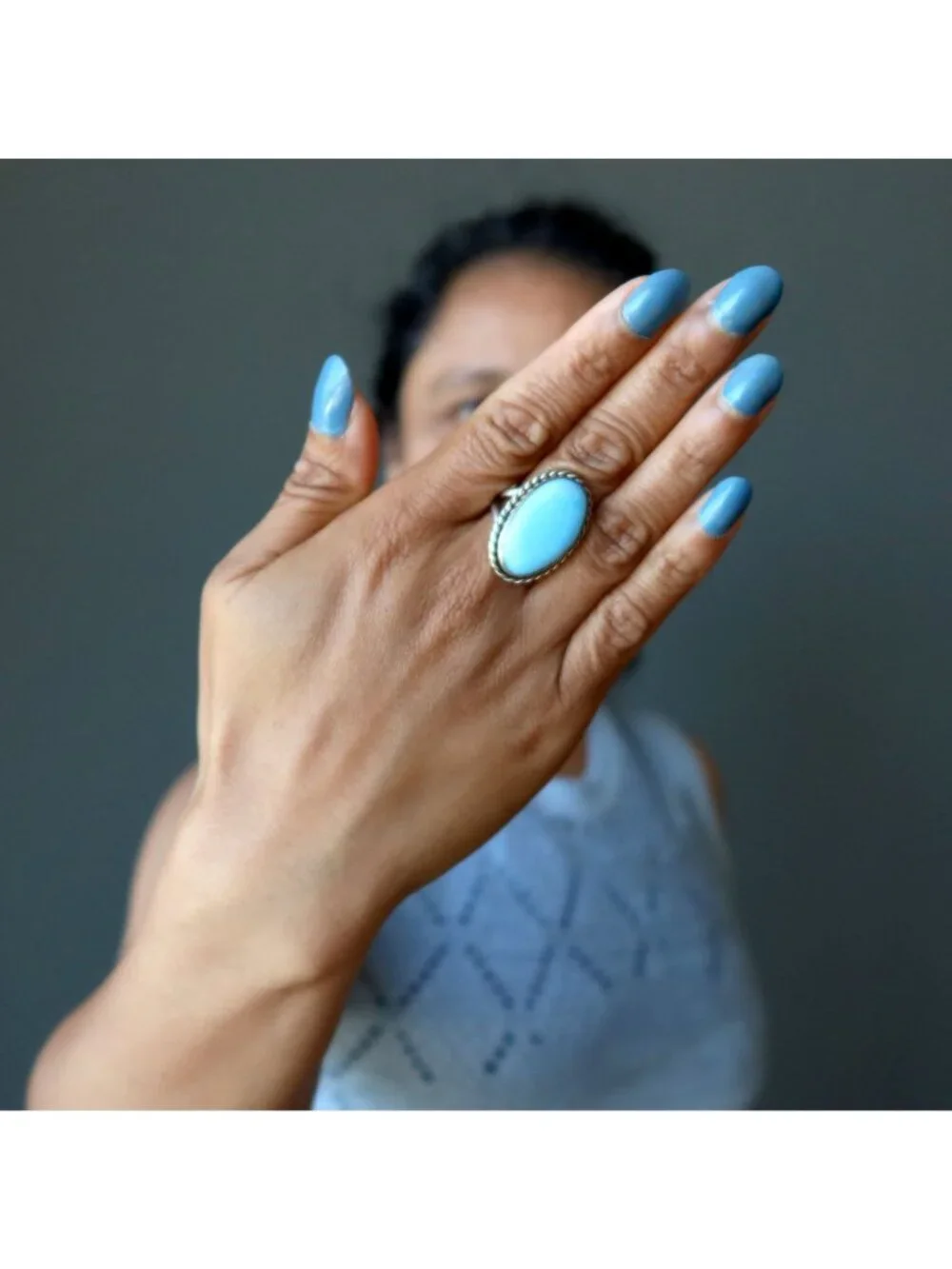 Satin Crystals this blue